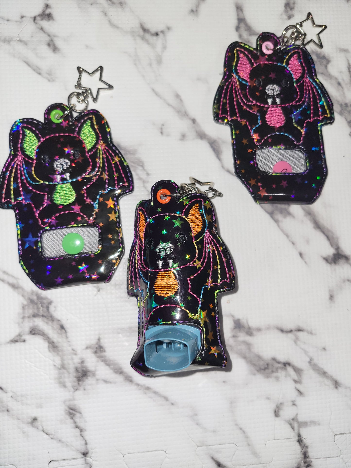 Bat Inhaler Holder Clip On Keychain