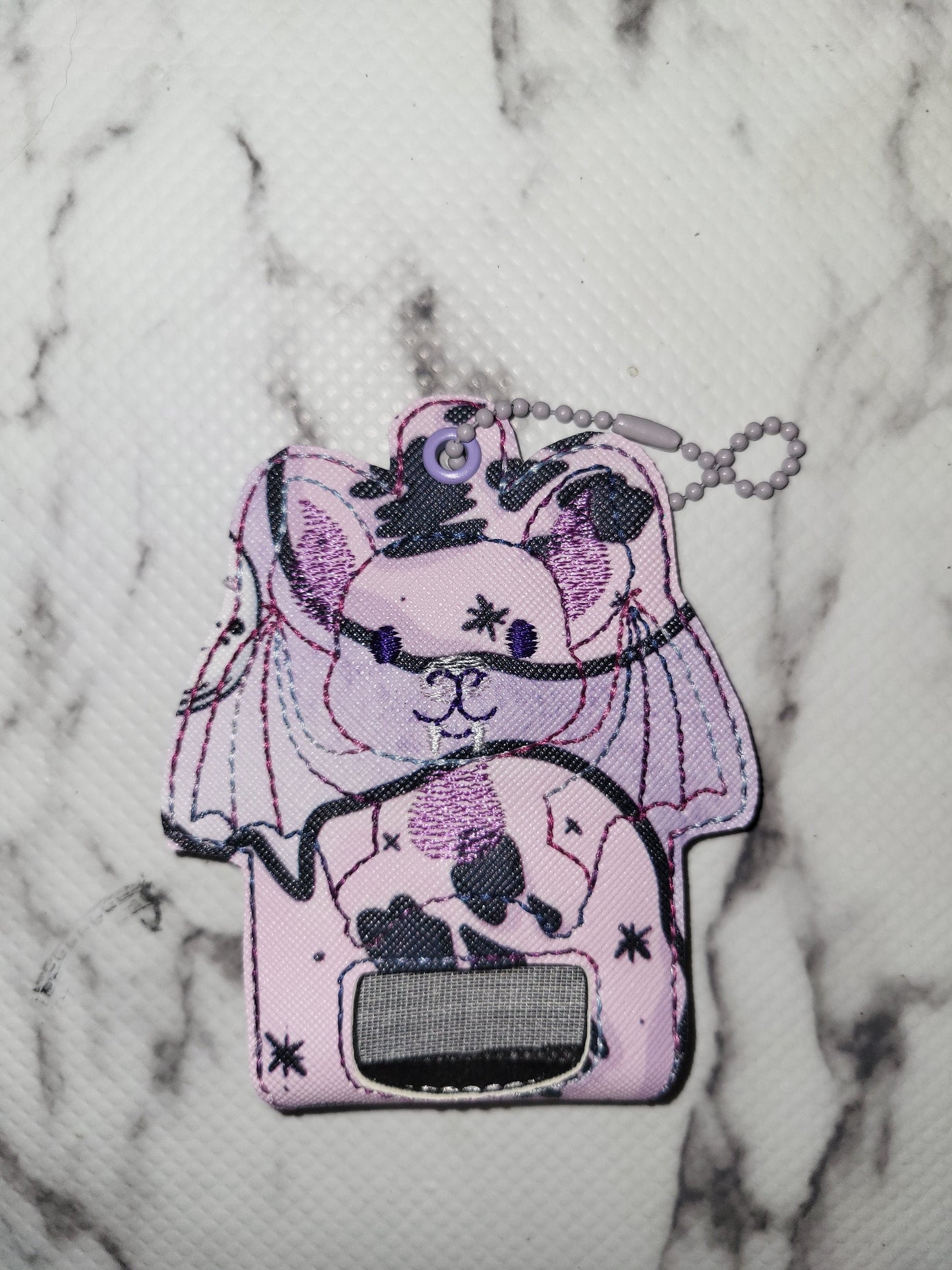 Bat Inhaler Holder Clip On Keychain
