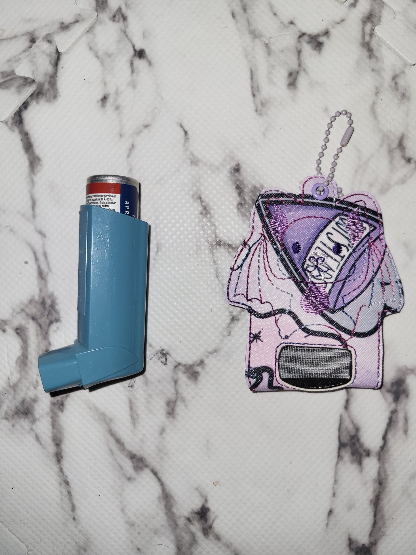 Bat Inhaler Holder Clip On Keychain