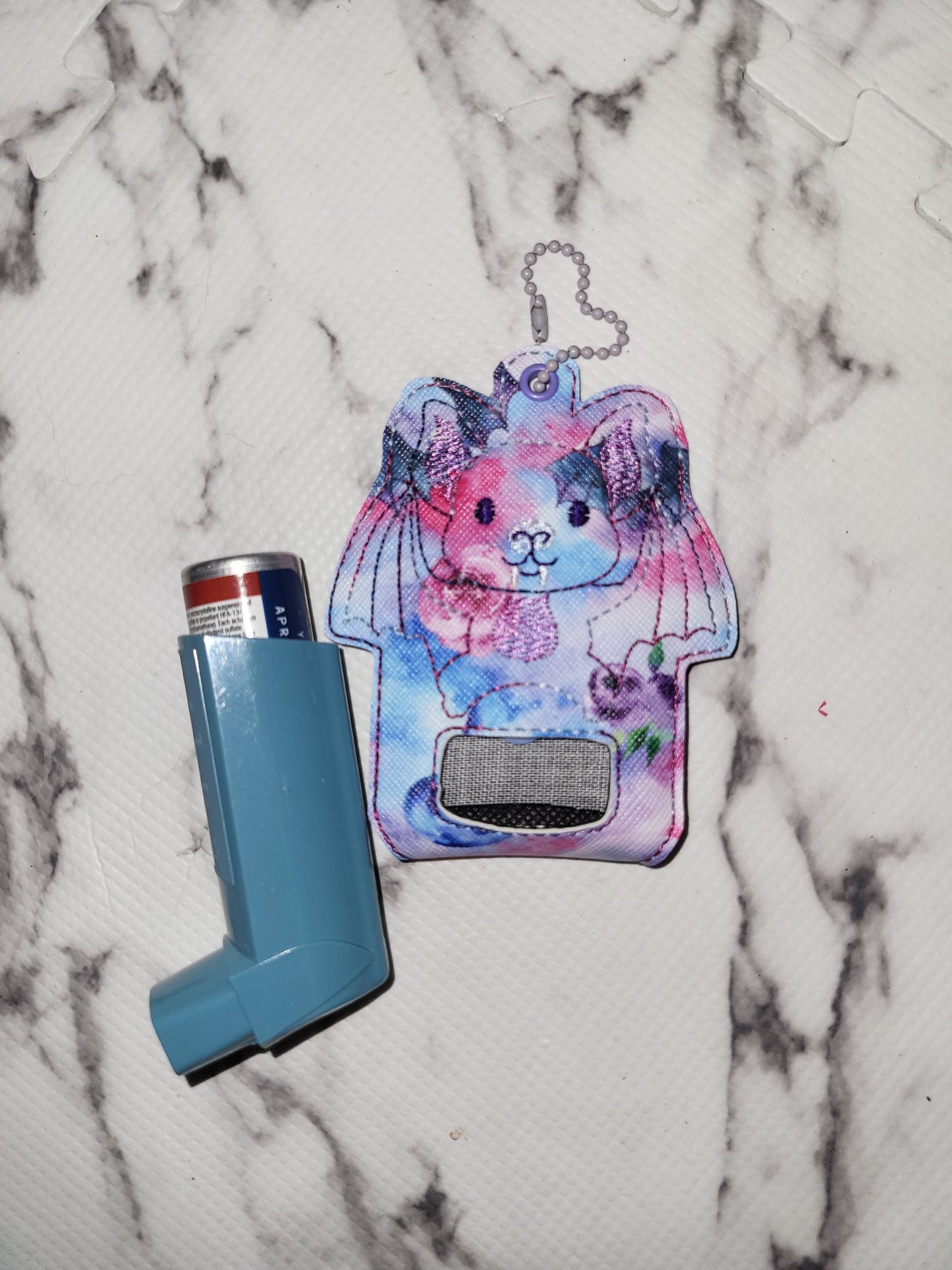 Bat Inhaler Holder Clip On Keychain