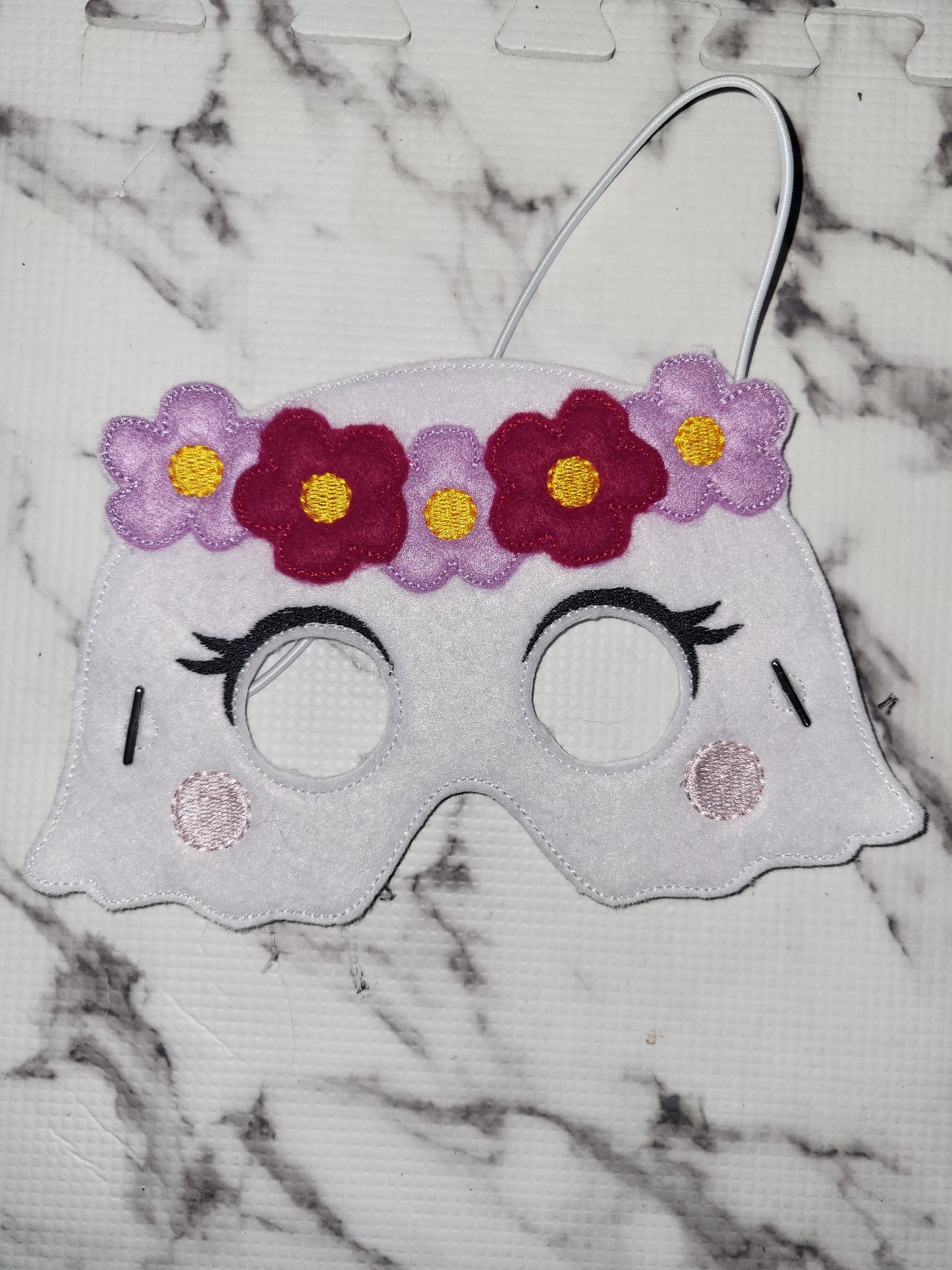 Floral Ghost Pretend Play Mask
