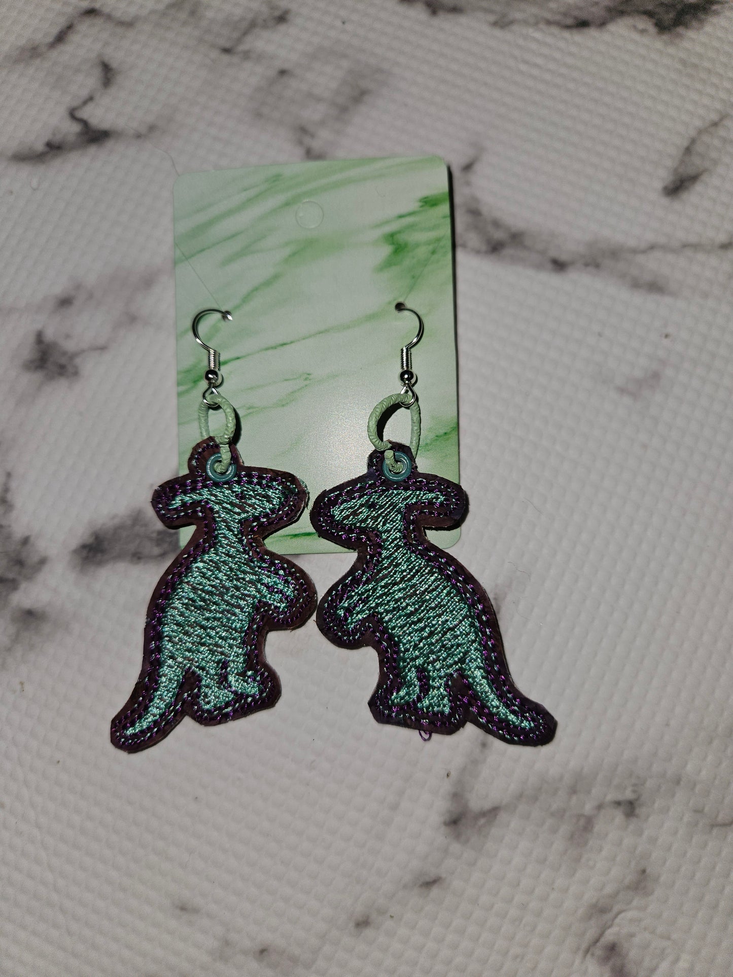 Dilophosaurus Dangle Earrings