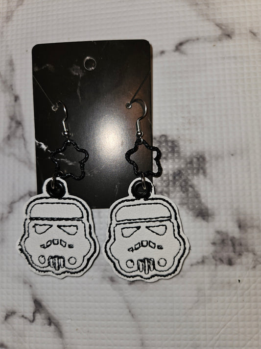 Stormtrooper Dangle Earrings