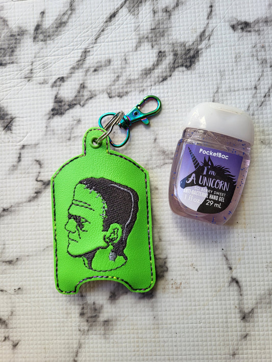 Frankenstein Hand Sanitizer Holder Kechain