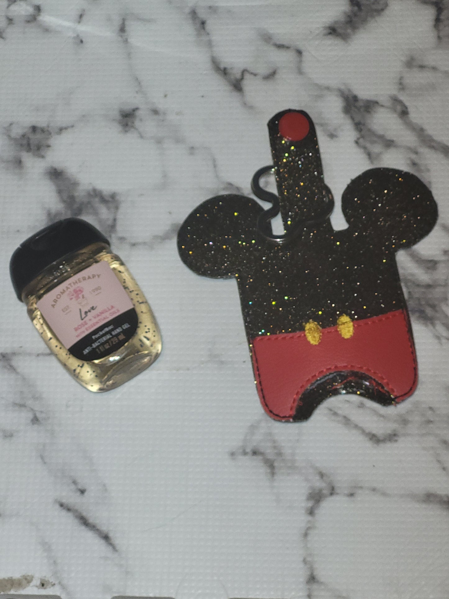 Mr. Mouse Hand Sanitizer Holder Kechain