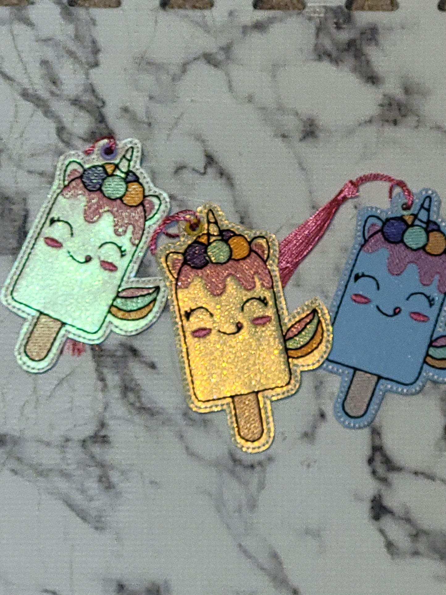 Unicorn Popsicle Bookmark