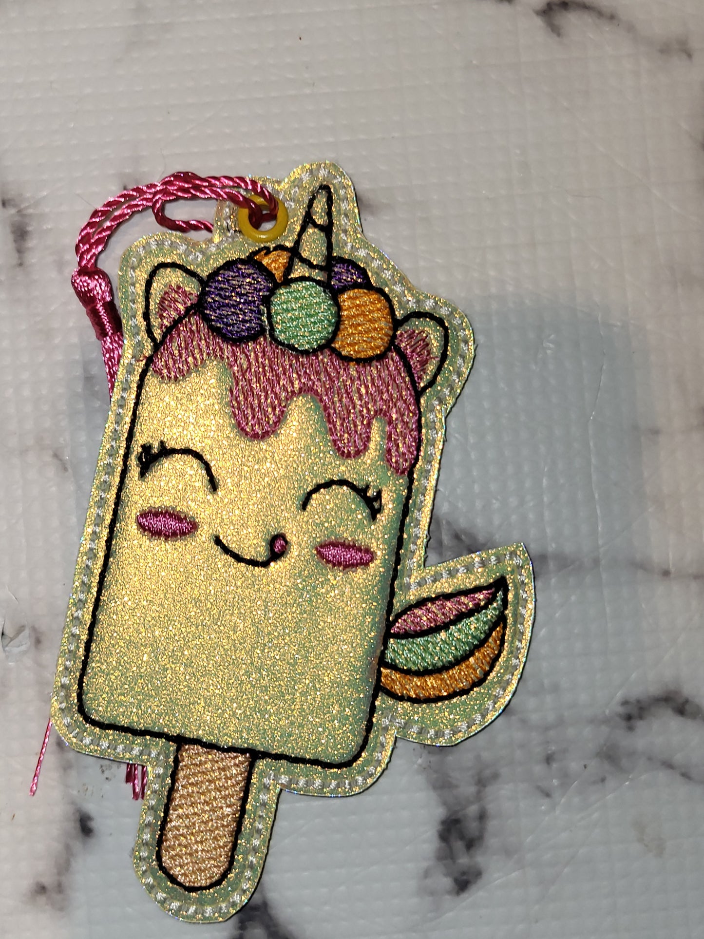 Unicorn Popsicle Bookmark