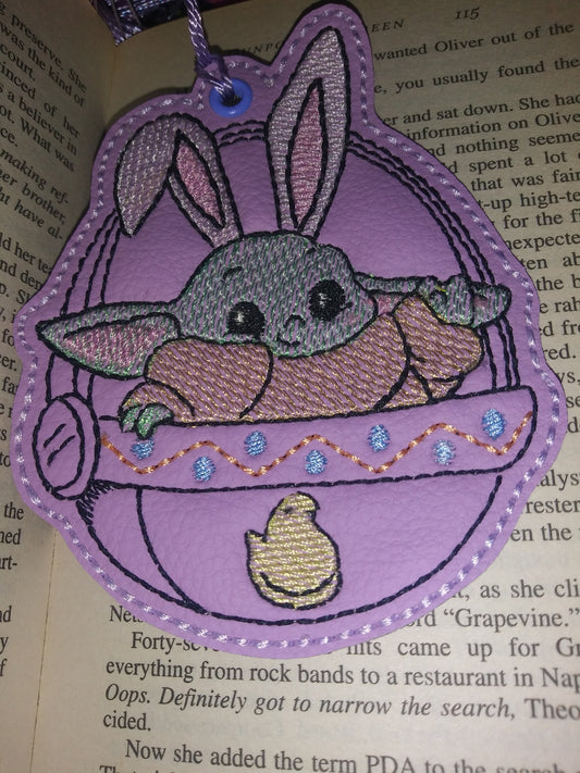 Easter Baby Bunny Yoda Bookmark