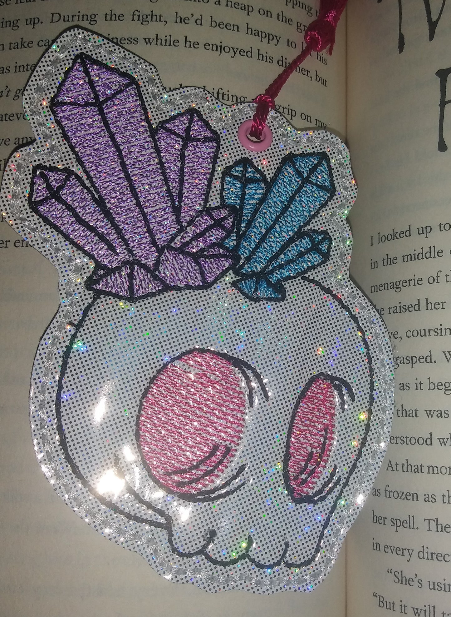 Crystalized Skull Bookmark