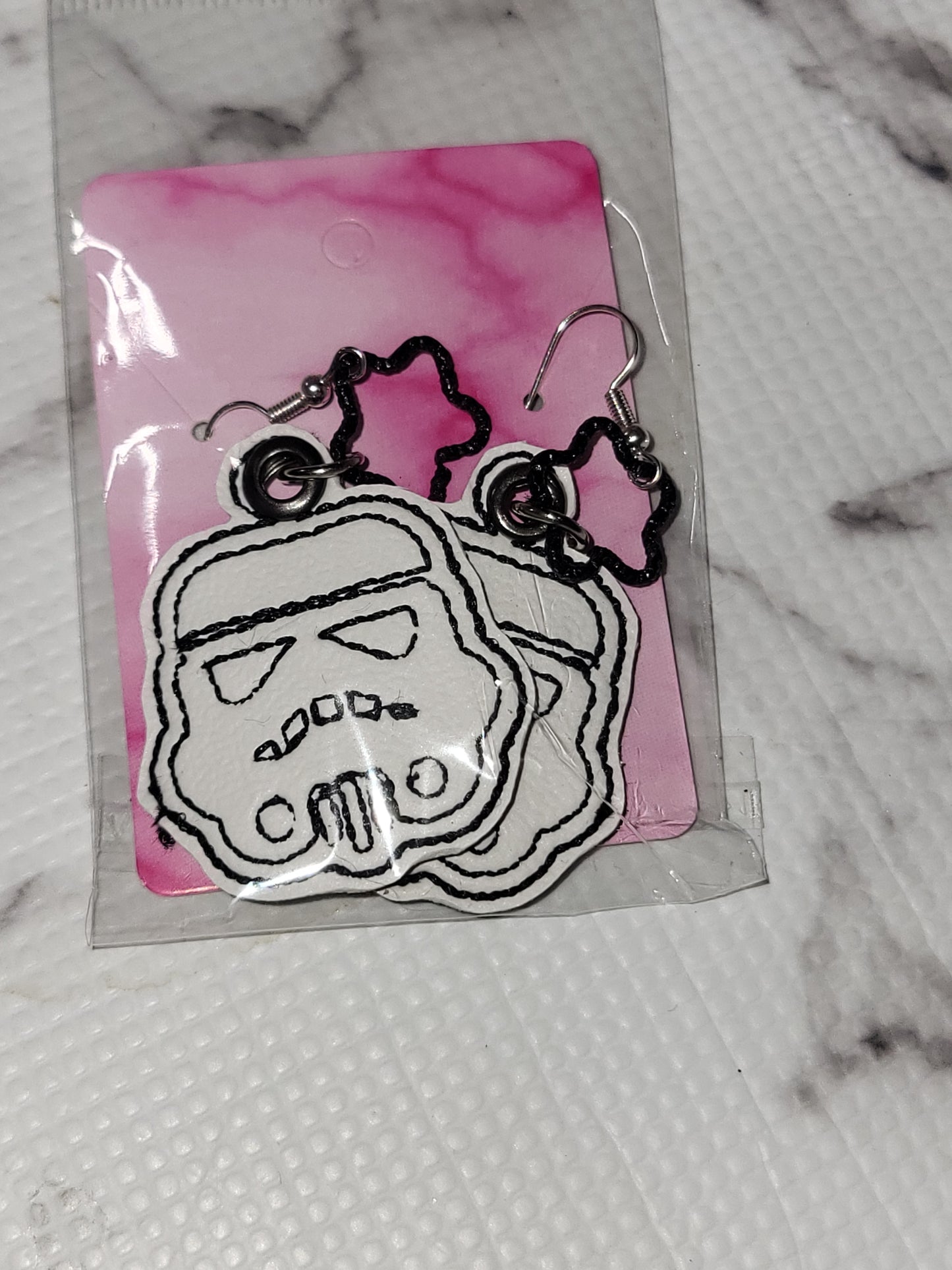 Stormtrooper Dangle Earrings