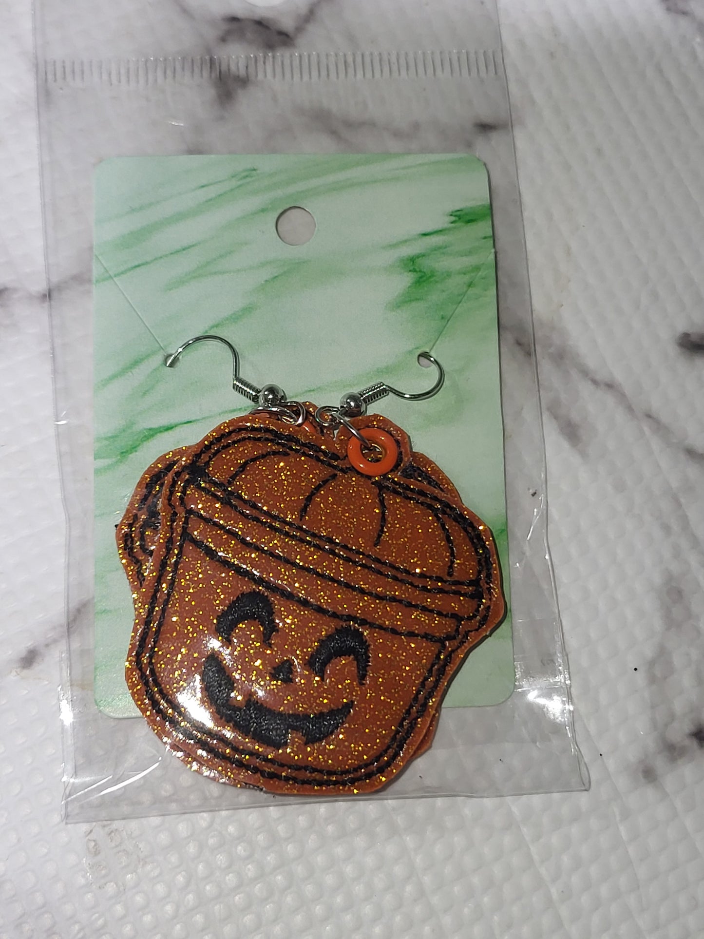 Boo Bucket Dangle Earrings