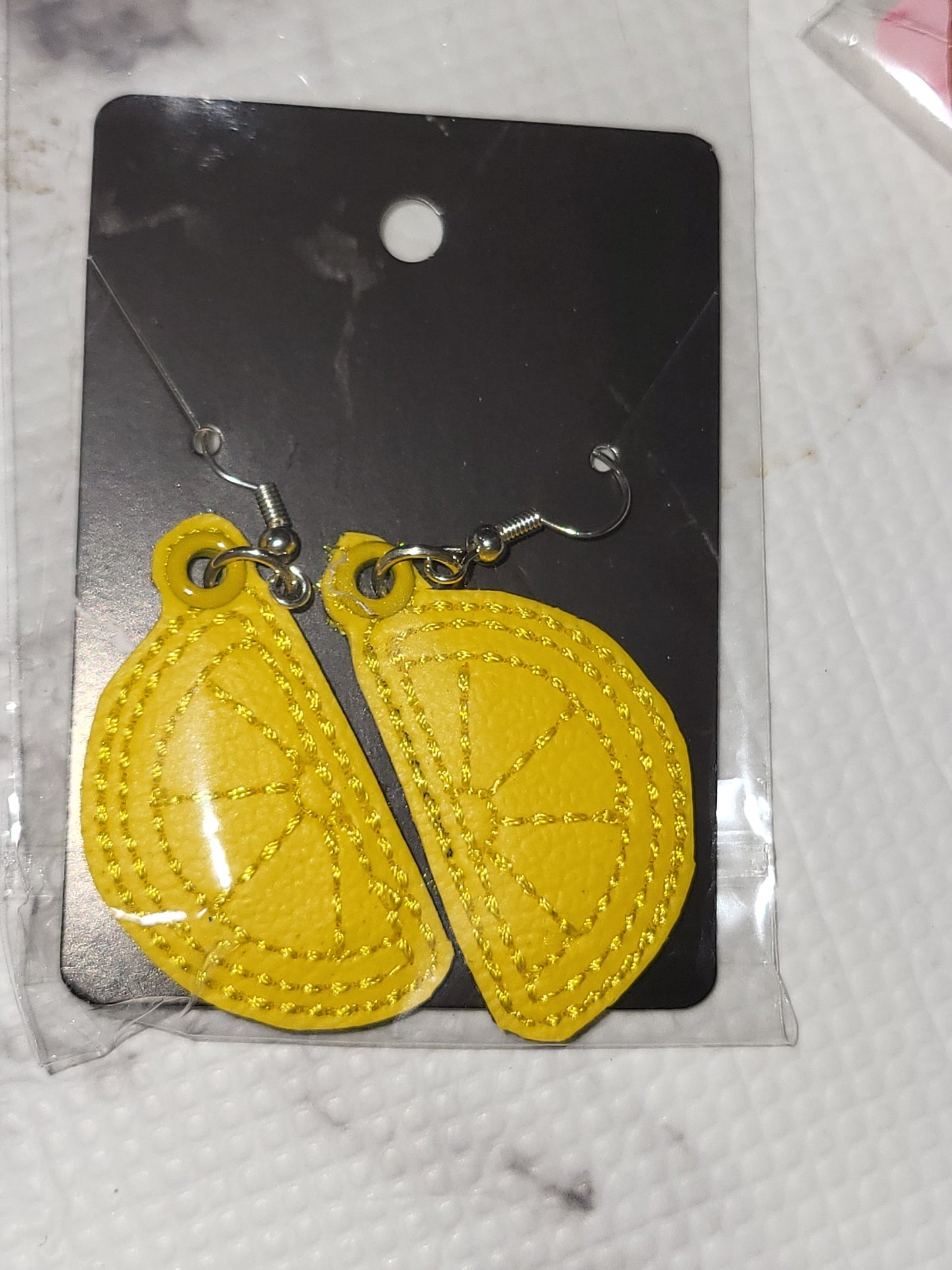 Citrus Slice Dangle Earrings